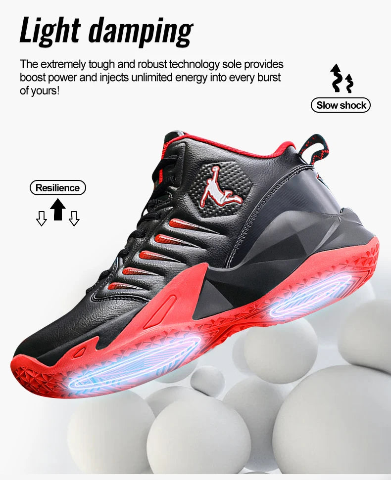 Men's Basketball Shoes Lightweight Breathable Sneakers/Anti Slip Sports Shoes for Running Walking Sneakers