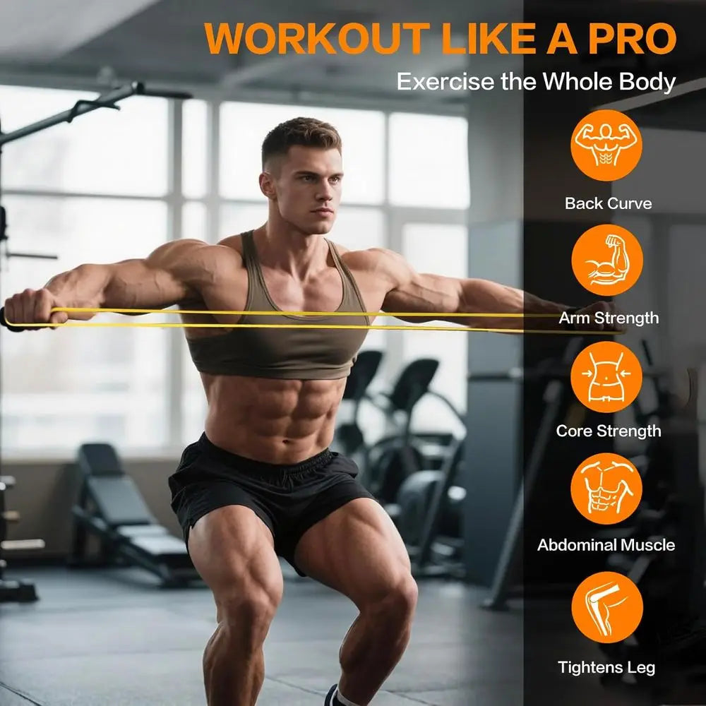 Resistance Bands for Pull-Ups, Exercise Stretching/and Muscle Strength Training Suitable for Men and Women