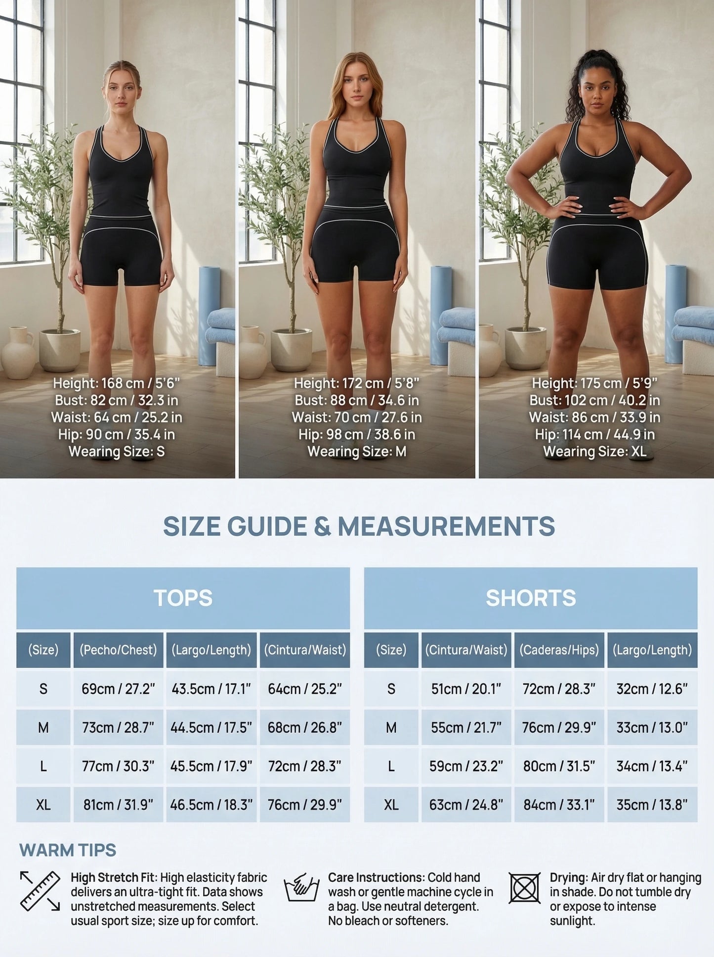 Airila 2-Piece Yoga Set, Racing Vest Yoga Shorts Outdoor Sports Shorts/Removable Pads 4-Way Stretch Fitness Shorts