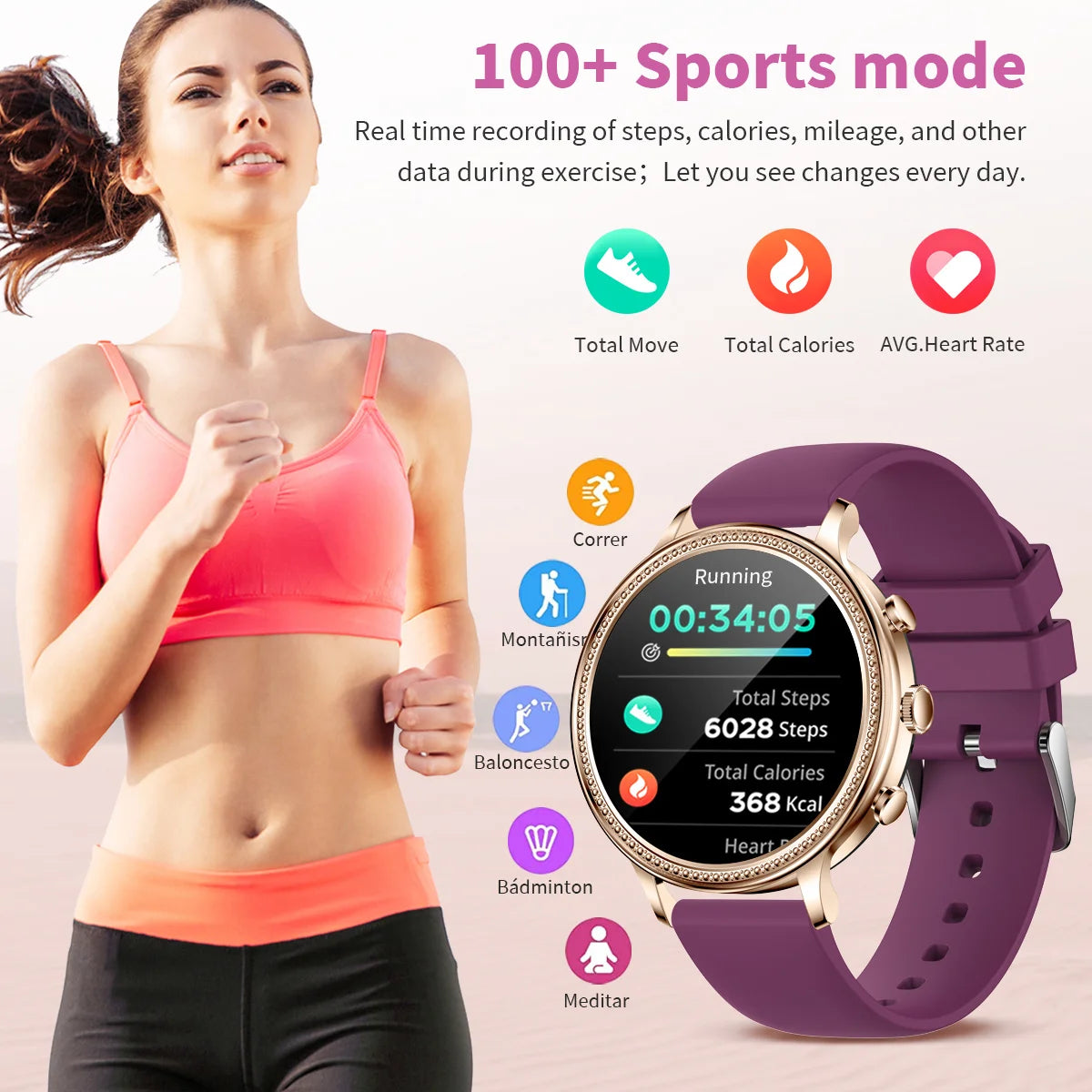 XIAOMI Mijia Luxury Women Smartwatch Bluetooth Call Connection/Ladies Watch Health Heart Rate Monitor Smart Watches