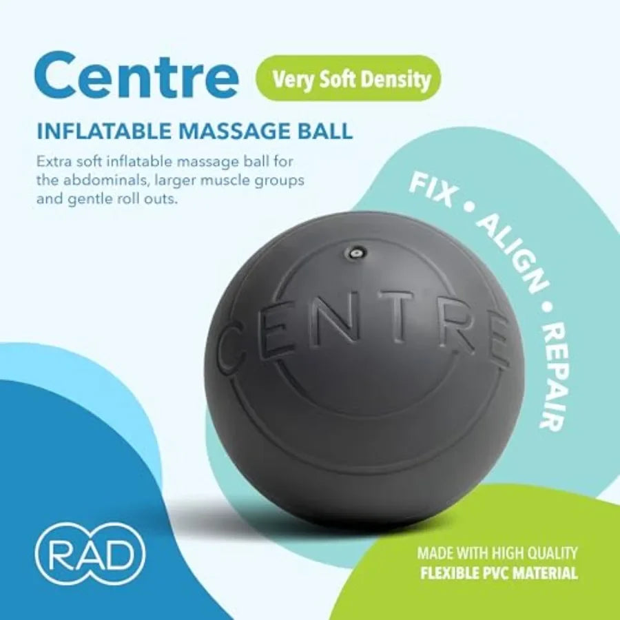 RAD Centre Soft Yoga Deep Tissue Massage Ball for Myofascial/Release Therapy Ideal for Abdominal Psoas Neck and Stomach Areas