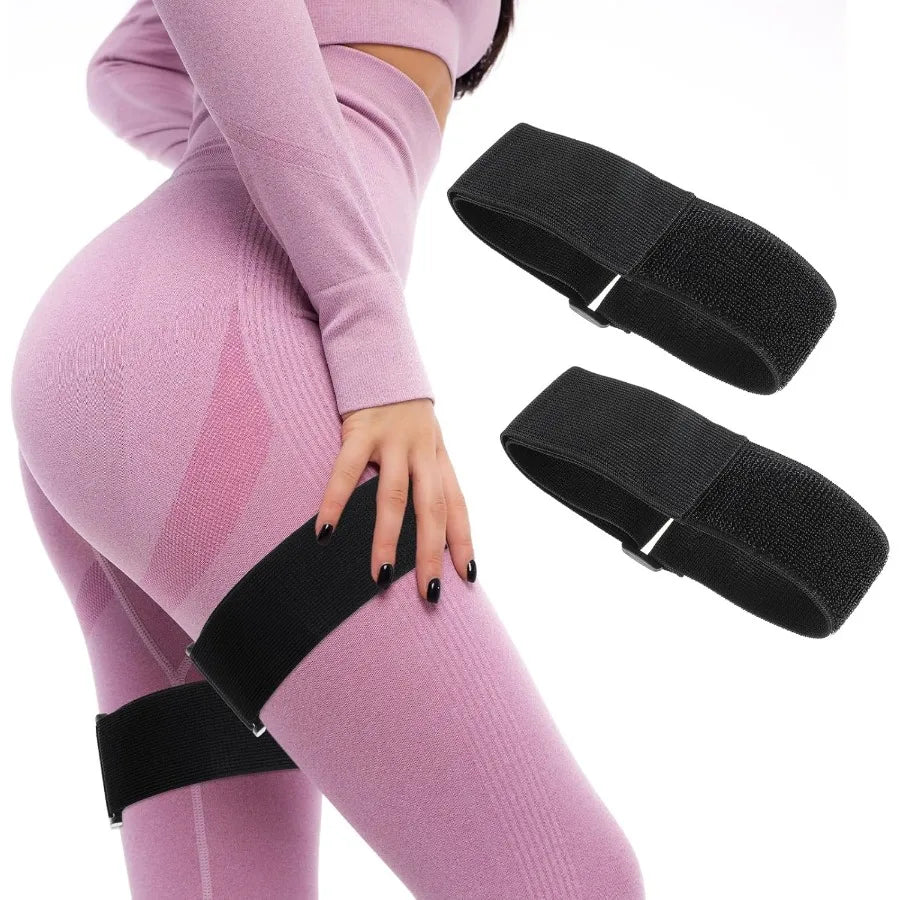 2 Pcs Occlusion Bands Glutes Hip Building Blood Flow Restriction Bands/BFR Bundle Booty Bands Best Fabric Resistance Bands for