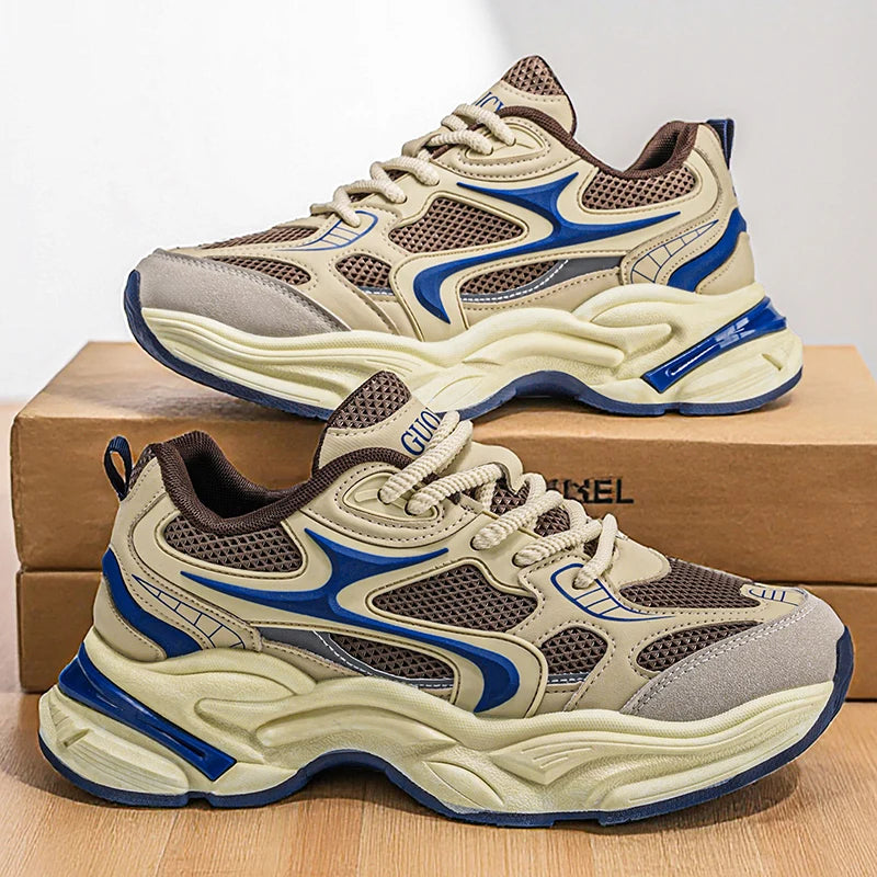 New Style Heightening Casual Thick Bottom Anti-Slip Wear-Resistant/Lightweight Men's Sport Shoes Comfortable Spring