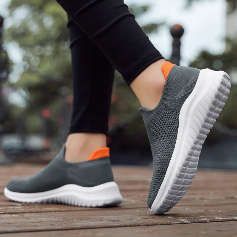 Sneakers Soft Sports Running New Casual For Solid Black/White Walking Footwear Fitness Jogging Men Shoes