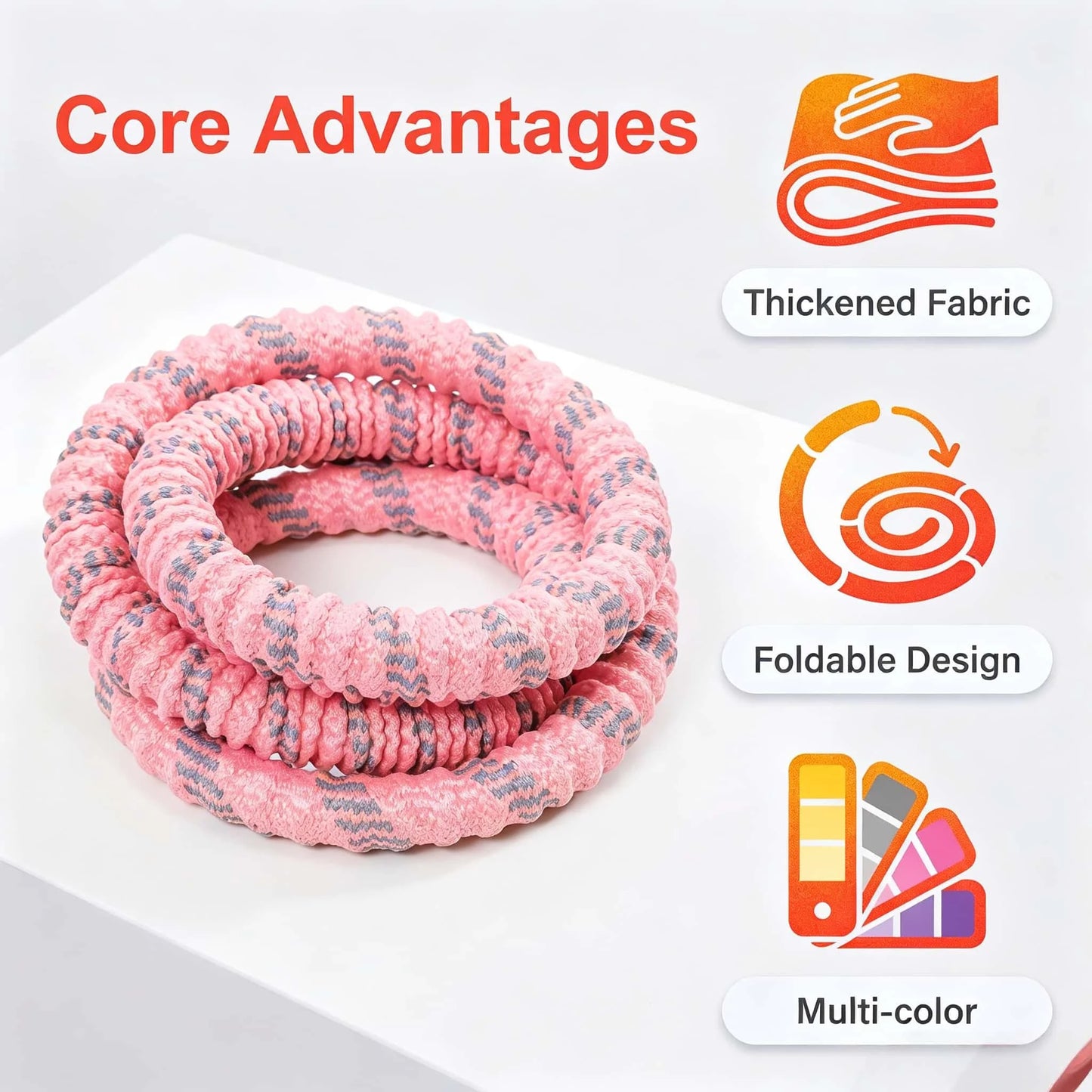 Fitness Circle Adult Pilates Circle with Soft Spring Foldable Fitness Circle/Silent Pilates Circle Waist-Friendly Design Full Wrap Fitness Circle