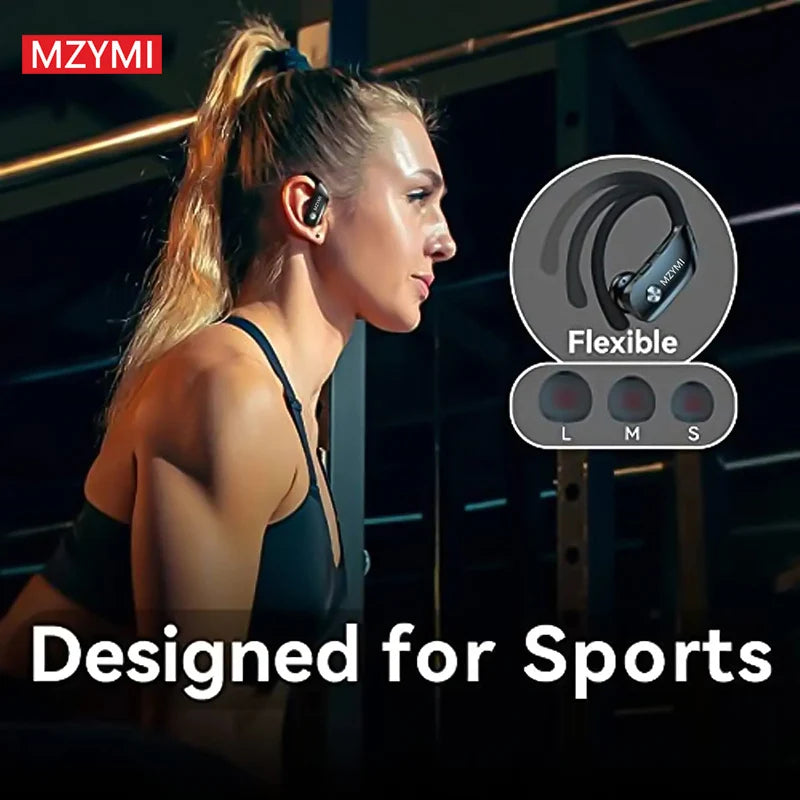 MZYMI Earhook T16 Sports Wireless Headphones Stereo Sound/Bluetooth Earphones TWS Earbuds In Ear Headset Built-in Mic