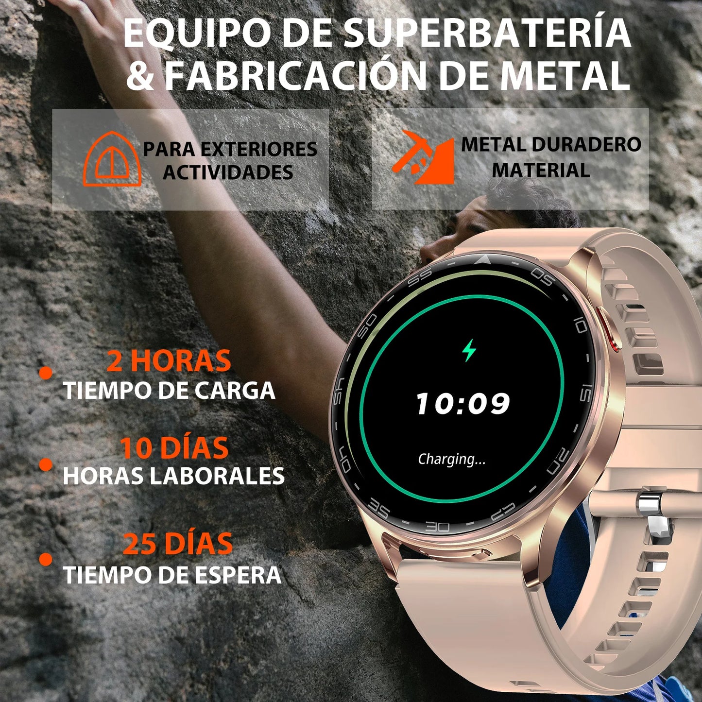 EIGIIS 2026 2-in-1 Smart Watch with Hidden Earbuds 1.39"IPS HD Screen/280mAh Sports Fitness Tracker Heart Rate Monitor for Women
