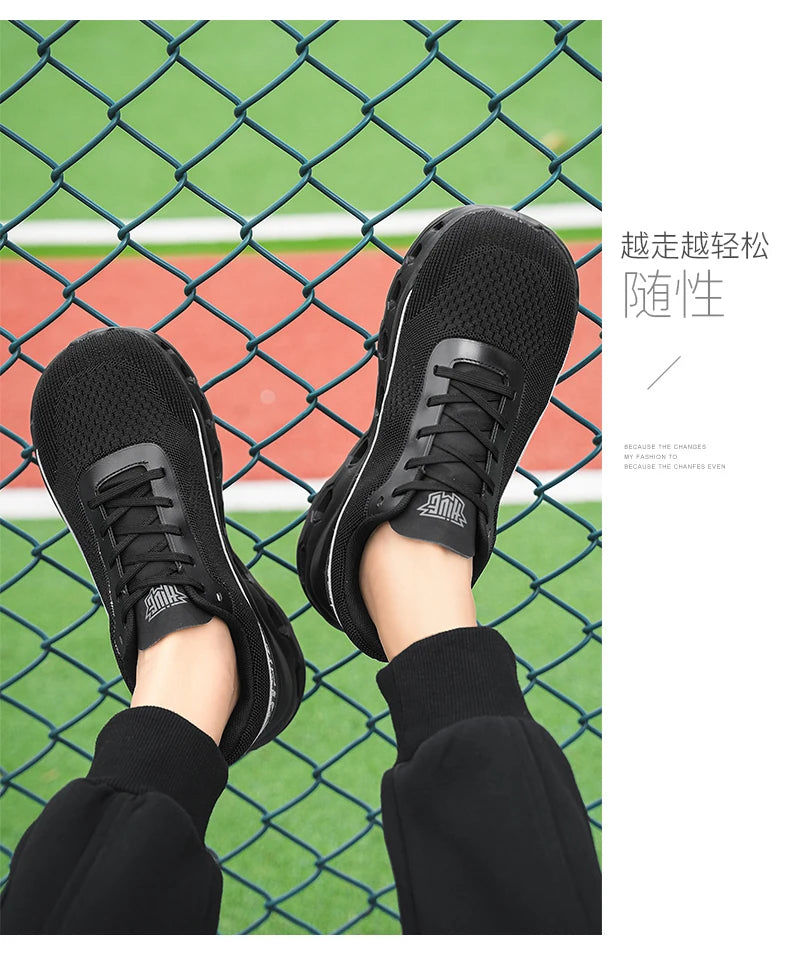 New men shoes Couple Mesh Sneakers Breathable Sports/Casual Shoes with Anti-Slip and Cushioning Running Shoes
