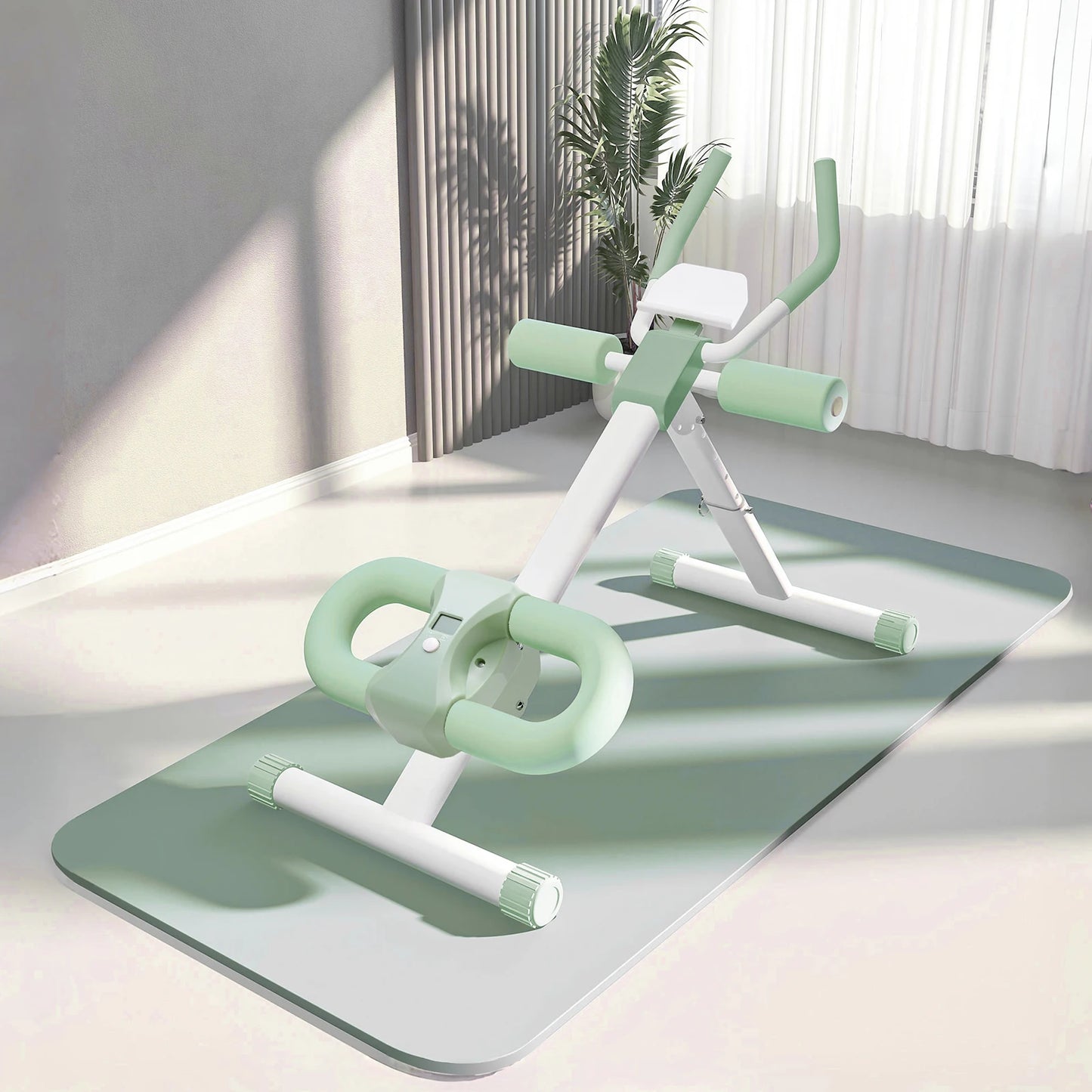 Ab Workout Machine Abdominal Adjustable Folding Crunch/Trainer Core Machine Full Body  Equipment for Home Gym