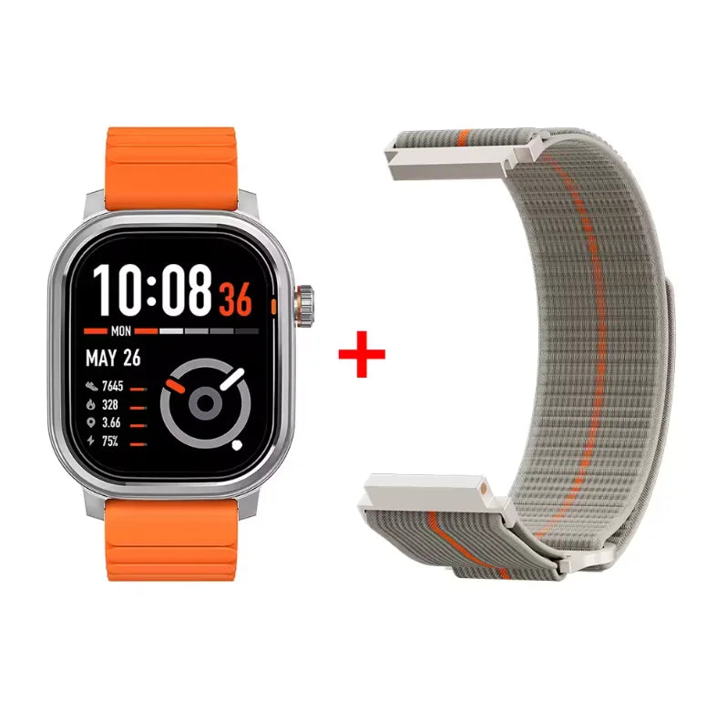 Original KOSPET PULSE Smart Watch Men Women 1.96" AMOLED BT Call/IP68 Waterproof 180 Freestyle Training Modes Fitness Monitoring