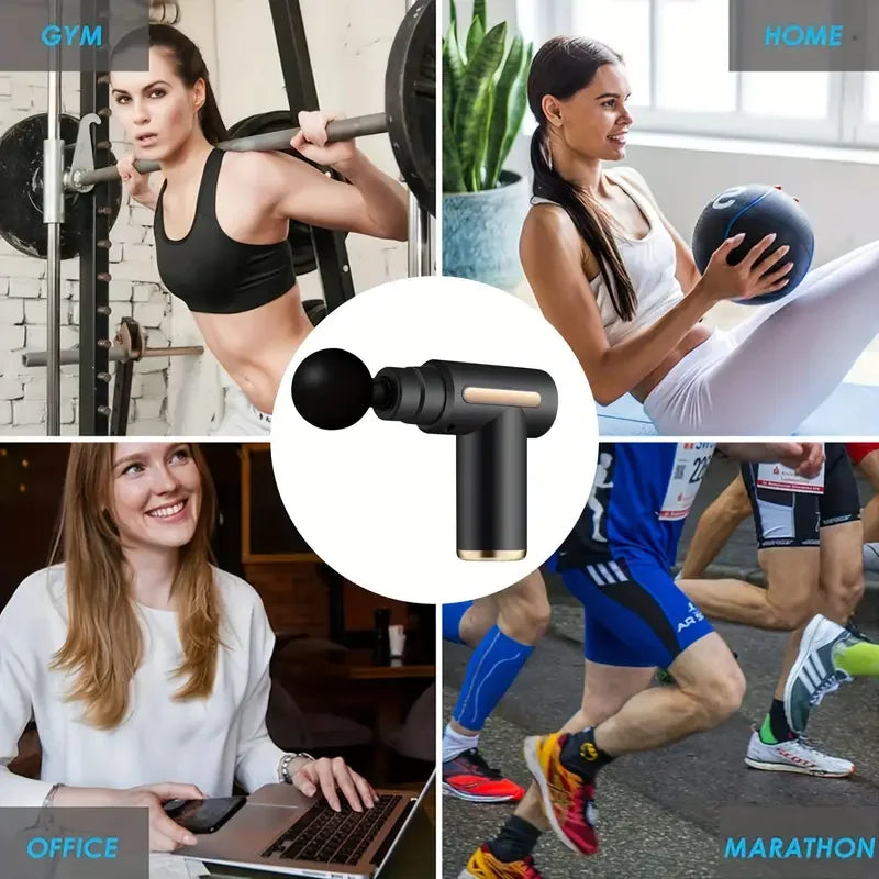 Massage Gun Fascia Deep Muscle Relax Body Neck Massager/Electric Fitness Equipment Noise Reduction Male Female Electric Fitness
