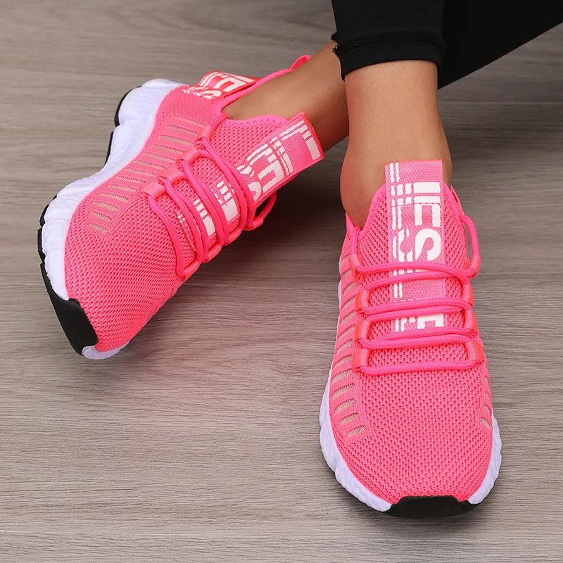 Women's Platform Sports Shoes with Fashionable Trendy Design/Breathable Comfortable Shoes Outdoor Hiking  Walking Casual Shoes