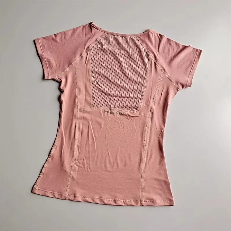 Outdoor Sports Shirt Sportswear Yoga Wear Women's Sports/T-Shirt Fitness Clothes Running Yoga Top Female Workout Tops T-shirt