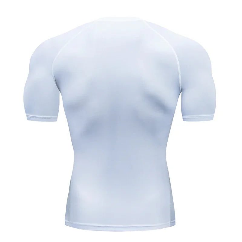 Men Short Sleeve Compression T-Shirt Running Gym/Fitness Sport Tees Male Jogging Athletic Sport Tops