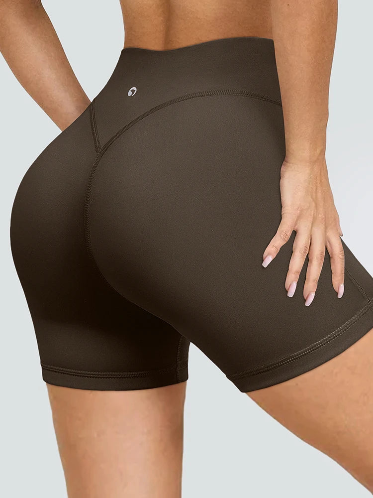 Summer Women's High-Waist Breathable Yoga Shorts High/Elastic Running Tights Leggings Cycling Workout Gym Sports Shorts