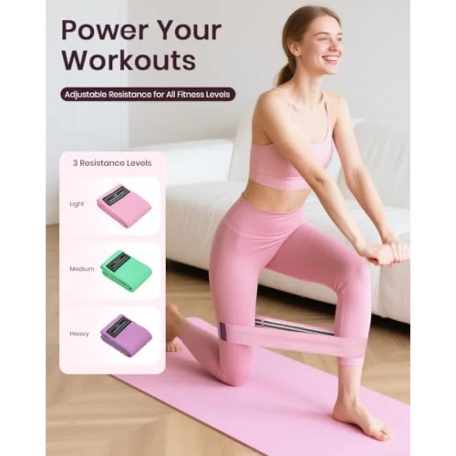 Fuelion Pilates Ring Set for Women Home Workout Pilates Equipment/with Resistance Bands 14'' Magic Circle Mini Ball Pilates