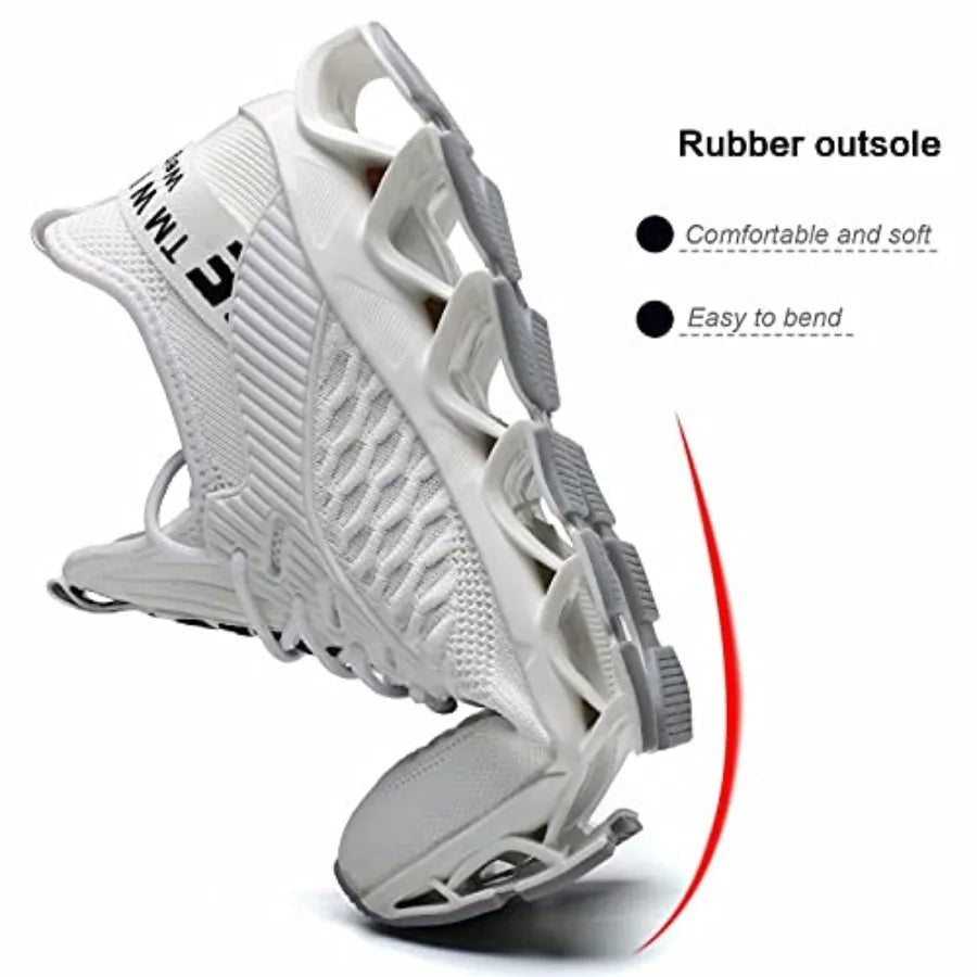 Men's Running Shoes Blade Tennis Walking Fashion Sneakers/Breathable Non Slip Gym Sports Work Trainers