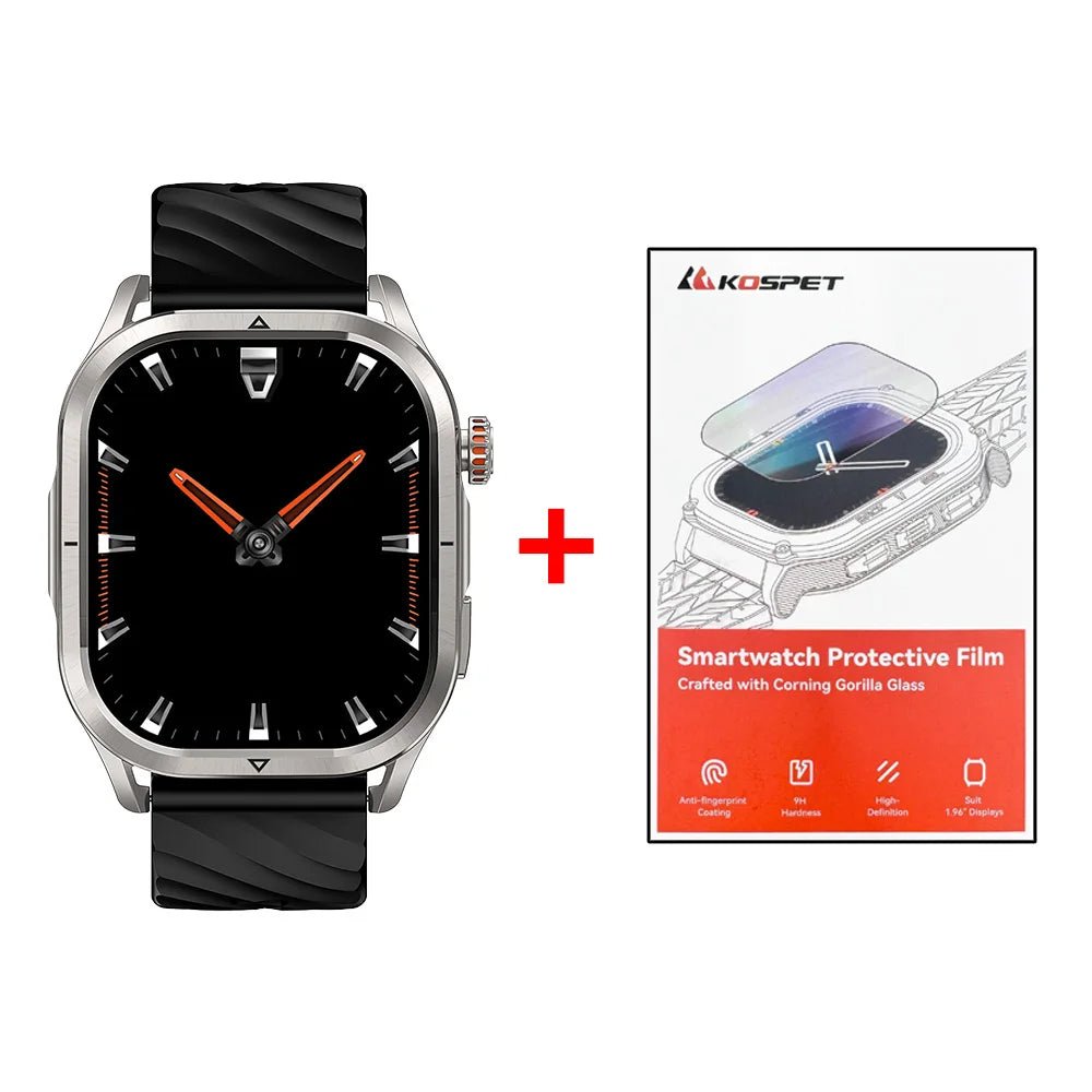 KOSPET MAGIC P10 GPS Smartwatch For Men Anti-Fingerprint AMOLED Screen/Dual-Band GNSS IP69K 5ATM Waterproof 180+ Sport Mode
