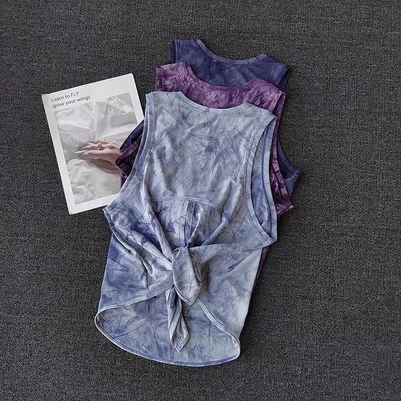 Sports Vest Women's Quick Drying Loose Running T-Shirt Fitness Top/Sleeveless Yoga Shirt Beautiful Back Breathable Mesh T-shirt