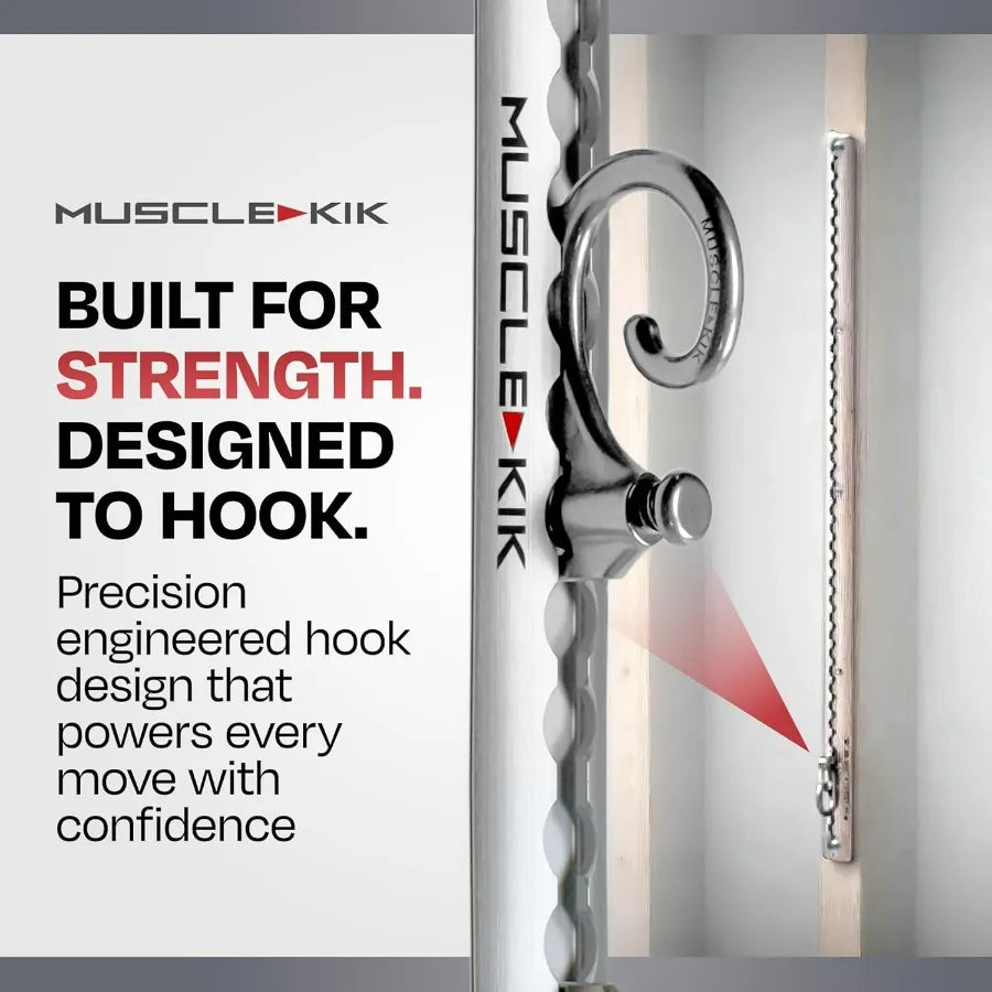Aluminum Wall-Mounted Anchor Fitness System Adjustable Multi-Functional/Space Saving Home Gym Solution for Strength Training
