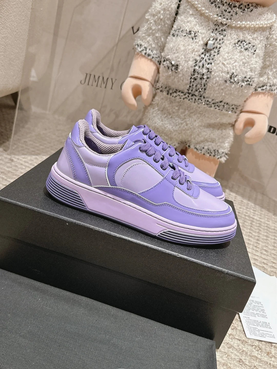 Light Purple Soft Unisex Skateboard Shoes Thick Sole Casual Board Shoes/Soft Sole Canvas Couple Canvas Shoes Non Slip Wear Resistant
