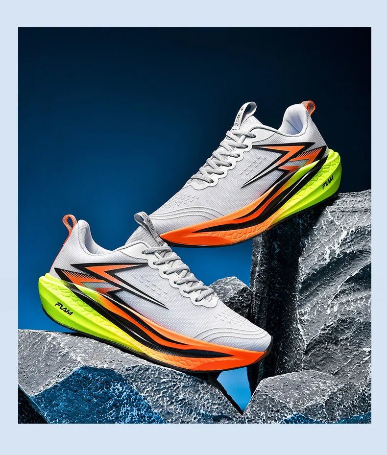 Men Running Shoes Speciality Marathon Sports Shoes Breathable/Lightweight Carbon Board Women's Trend Athletic Sneakers