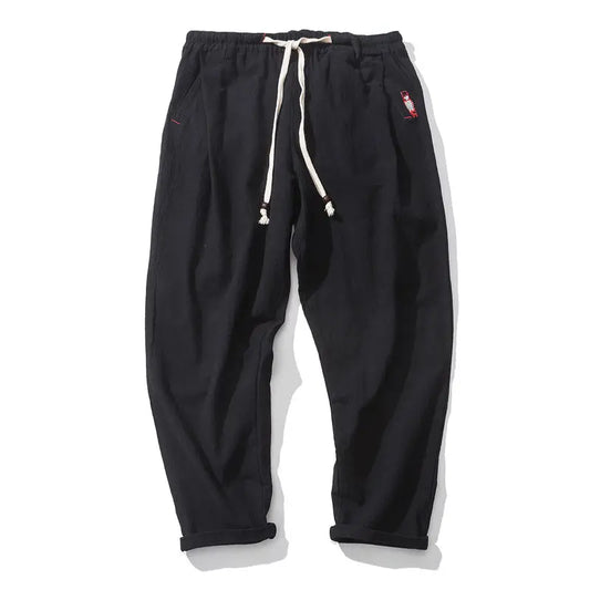 Cotton Joggers Men Solid Men's Harem Pants Summer Fitness/Casual Cropped Pants Men's Trousers Streetwear Slim Male Pants
