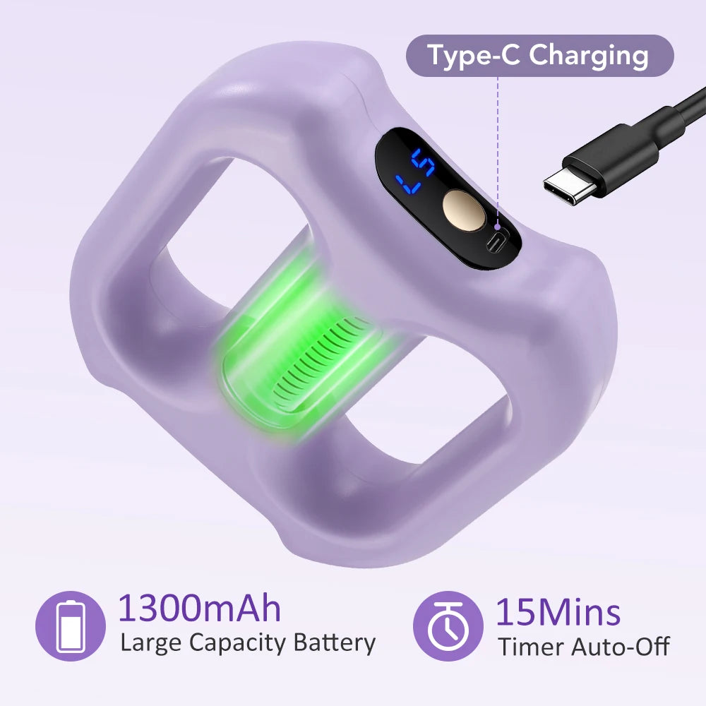 Electric Body Fascia Ring Portable Dual-Ring Vibration Fascia Massager/For Back Waist Arm Leg Fat Burning Weight Loss