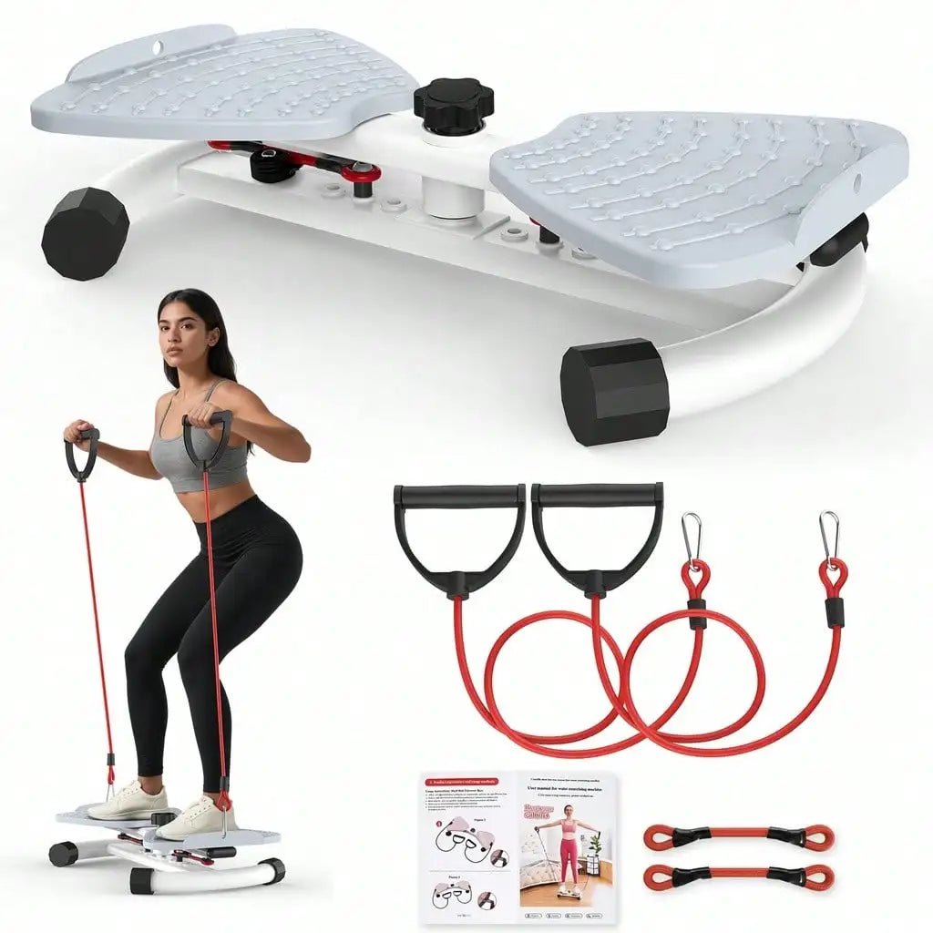Twist Waist Disc Board with Resistance Bands, Multifunctional Home/Fitness Foot‑Twist Exercise Machine, Portable Waist‑Shaping