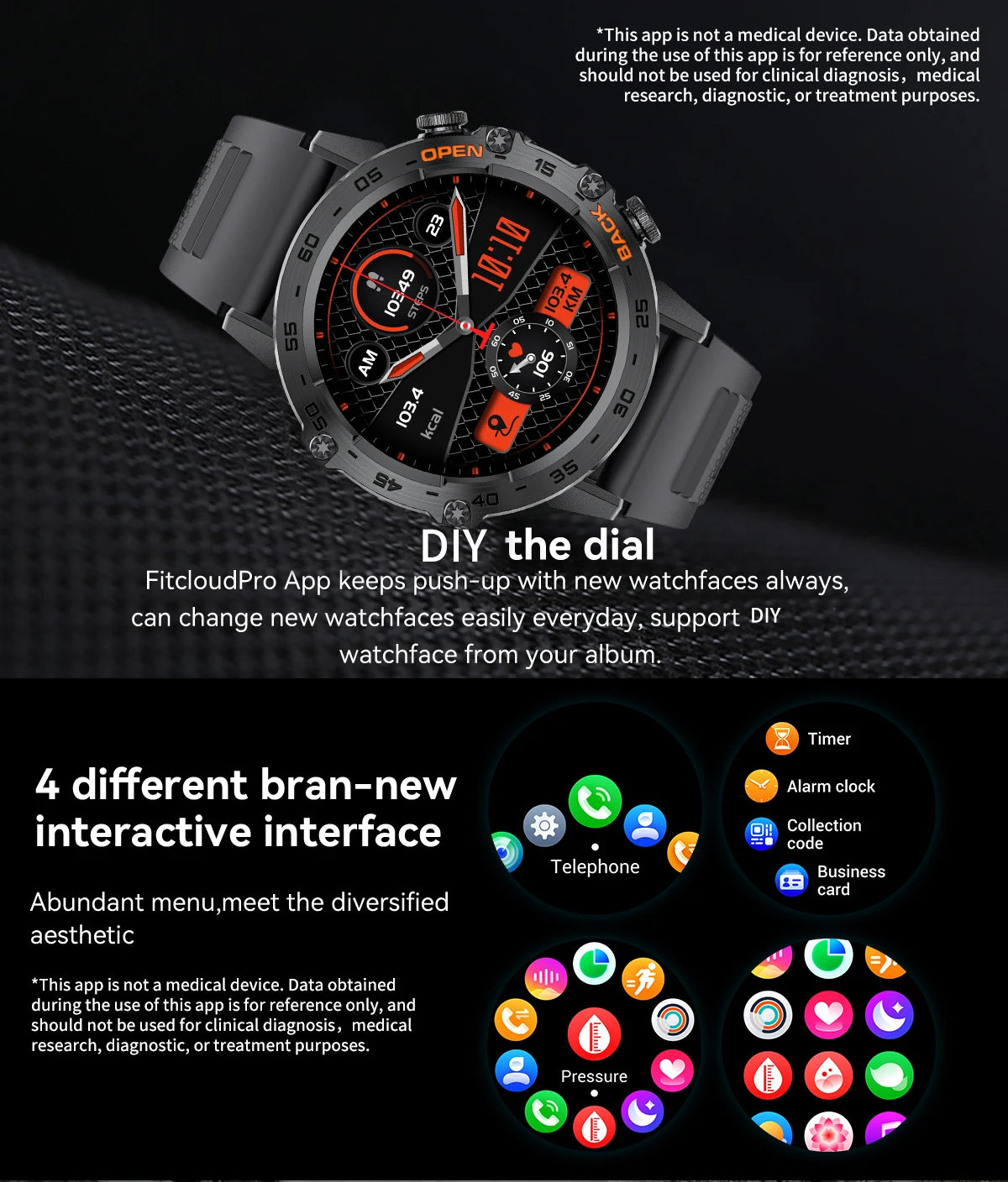 LIGE Smartwtach For Men Bluetooth Calling Waterproof Watches Health Monitoring/400mAh Outdoor Sport Smartwatch Man