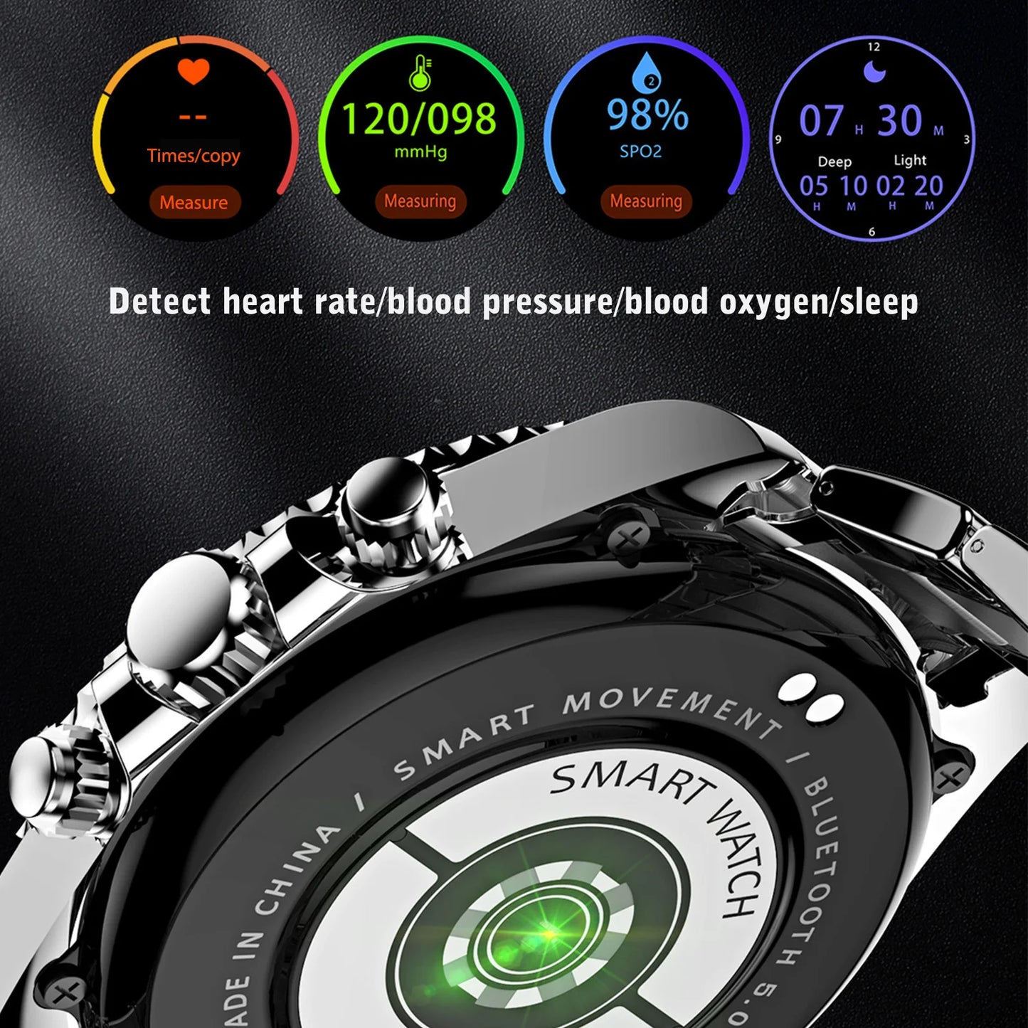 AW12 Smart Watch 1.3inch Full Touch Screen/Bluetooth Talk Watch Men Waterproof