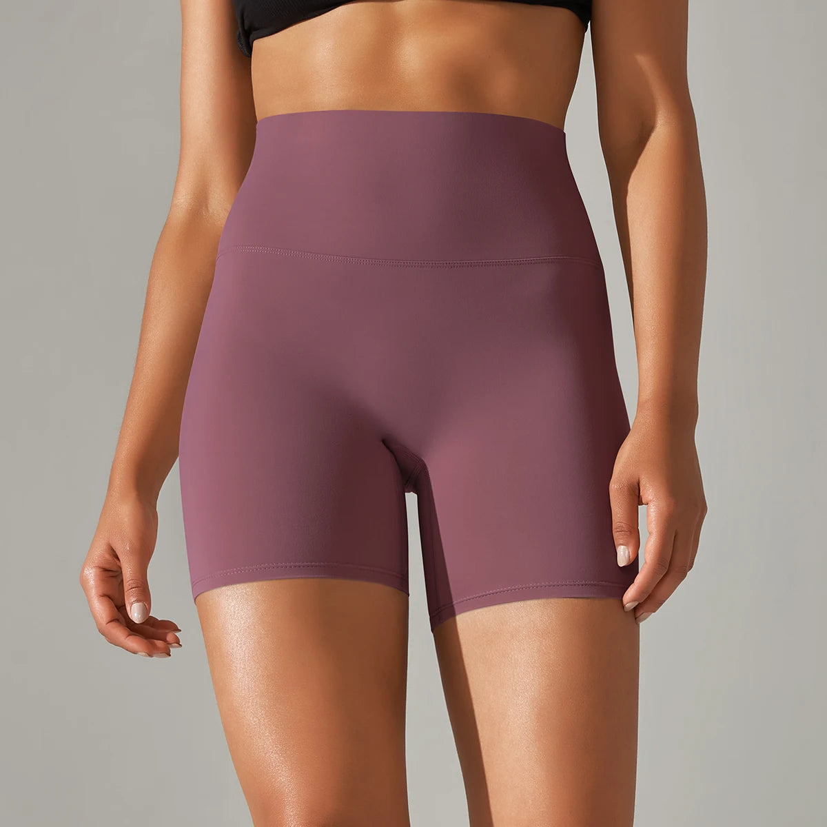 Women High Waist Breathable Yoga Fitness Shorts Stretch Sports Leggings/Running Cycling Summer Daily Workout Gym Athletic Shorts