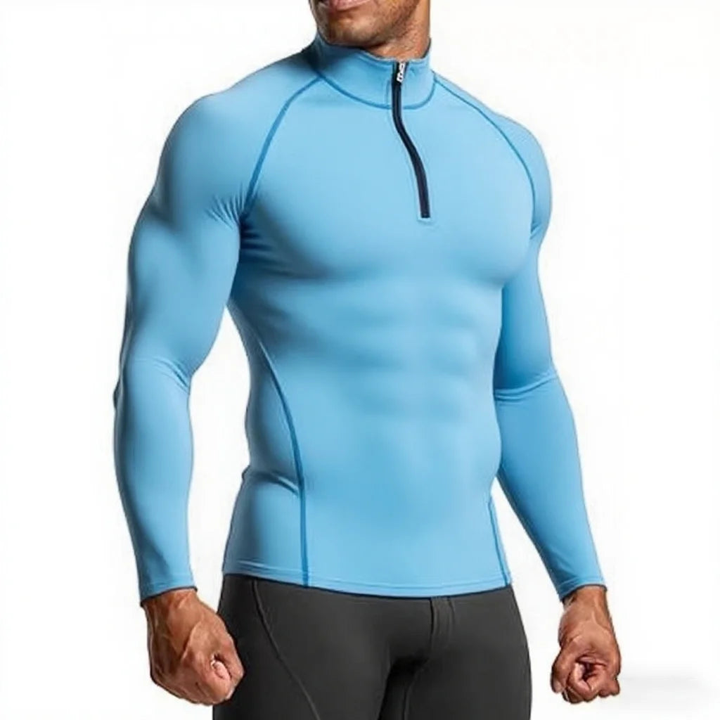 Men Sportswear Fitness Shirts Slim Long sleeve Gym T-shirt Running/Top Tee Tights Training Compression Clothes Sport T Shirt Men