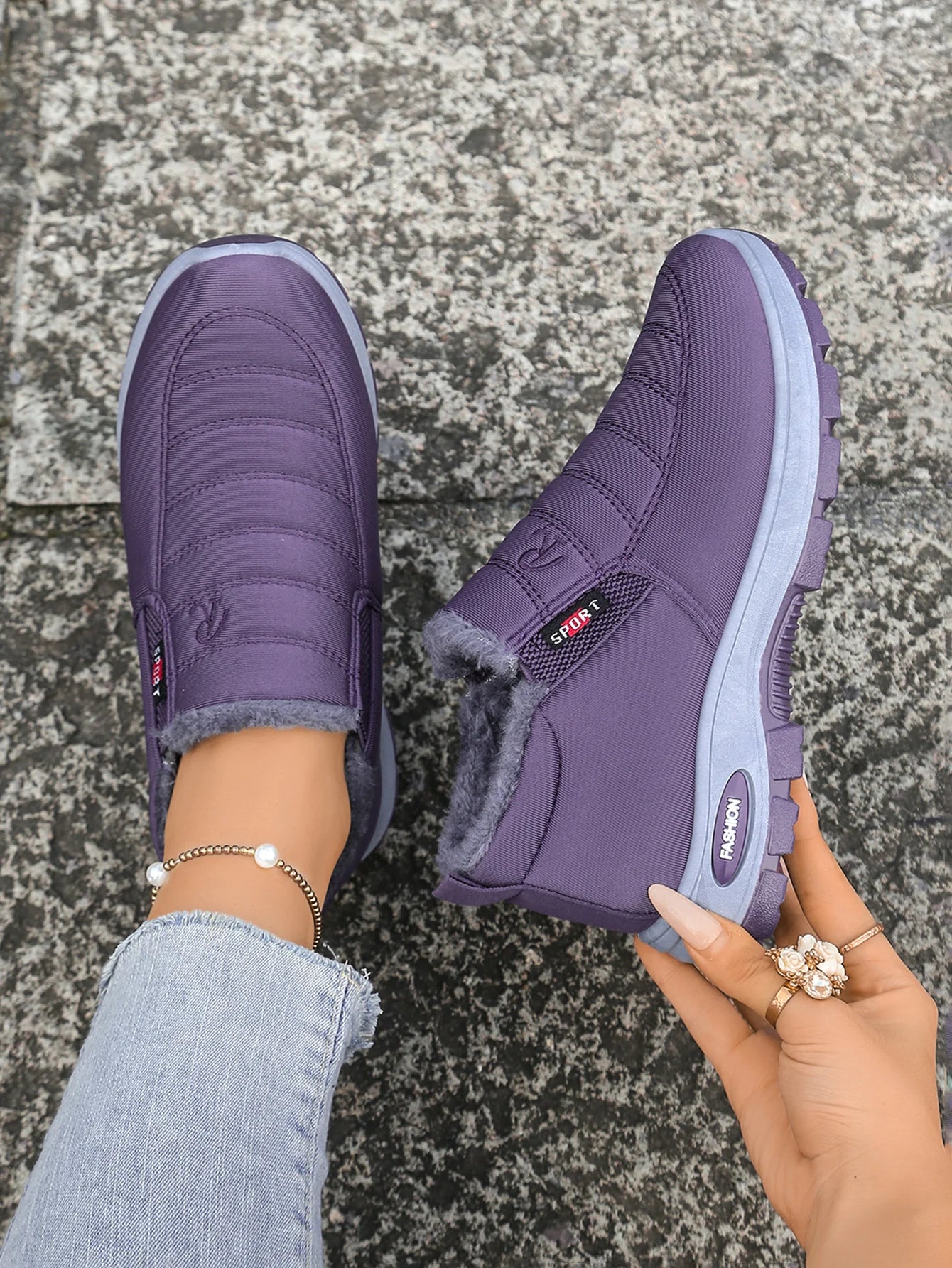 Women's shoes Autumn winter Casual cotton Warm/Wear Resistant Chunky Sole Affordable Free shipping