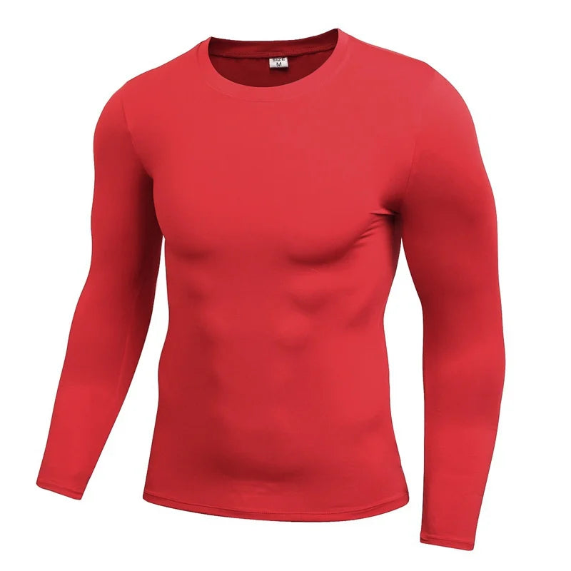 Men Compression Running T-Shirt Fitness Tight Long Sleeve Sport T-shirt/Training Jogging Shirts Gym Sportswear Quick Dry Clothes