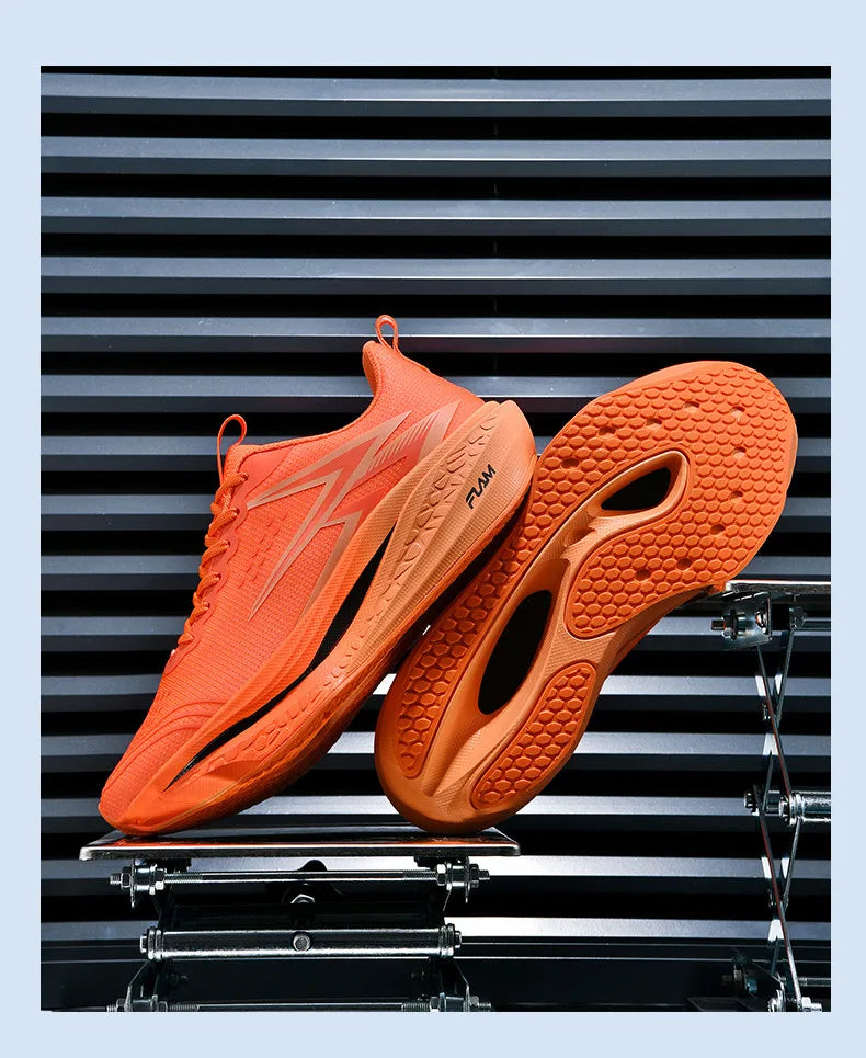 Men Running Shoes Speciality Marathon Sports Shoes Breathable/Lightweight Carbon Board Women's Trend Athletic Sneakers