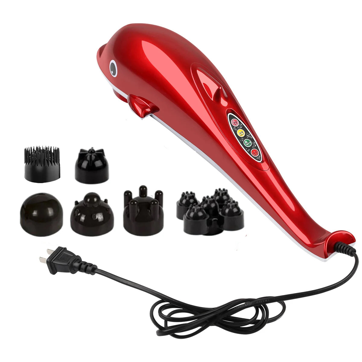 Dolphin Hammer Massager for Back Massage Vibration/Stick Roller Cervical Body  relax Massage Gun