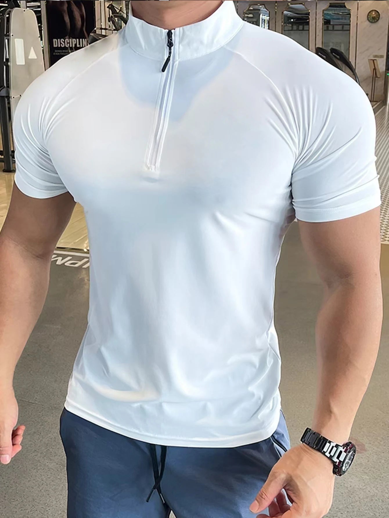 Men's T-shirt A New Fashion Trend For Fitness And Sports/Round-neck T-shirt Simple And Versatile Summer Casual Short-sleeved