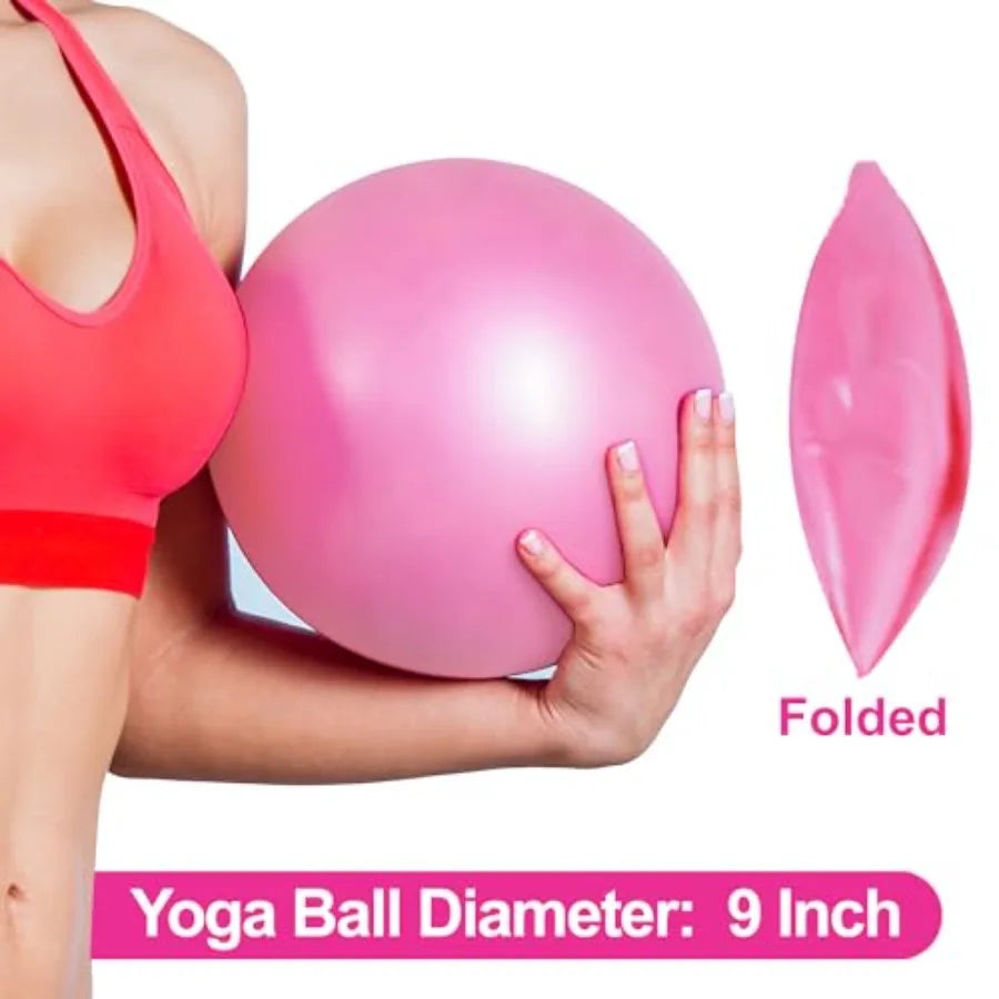 Mini Exercise Barre Ball for Yoga Pilates Stability Exercise Home Workout/Core Training and Physical Therapy Small Bender Ball