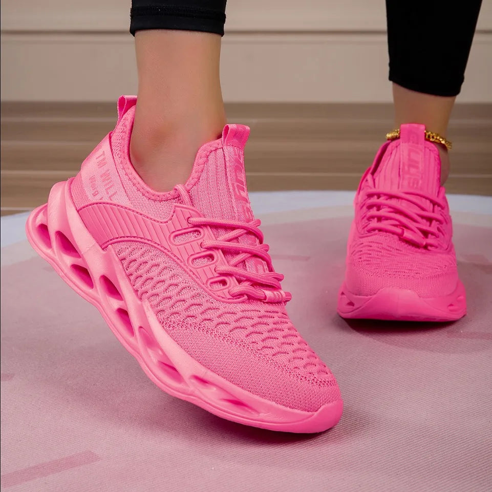 Hot Sale Pink Casual Sneakers Women Blade Shoes Big Light/Breathable Running Shoes Shoes Men Mesh Sports Sneakers