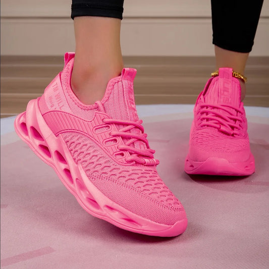 Hot Sale Pink Casual Sneakers Women Blade Shoes Big Light/Breathable Running Shoes Shoes Men Mesh Sports Sneakers