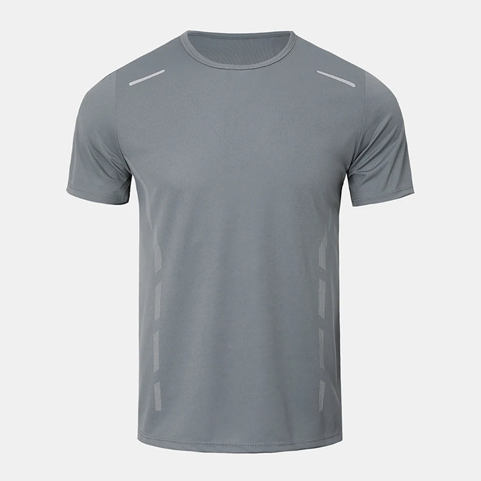 4/1 Pcs Men's Summer Multicolor Quick-drying Sports Short Sleeve/Loose Breathable Fitness Running Badminton T Reflective Strip