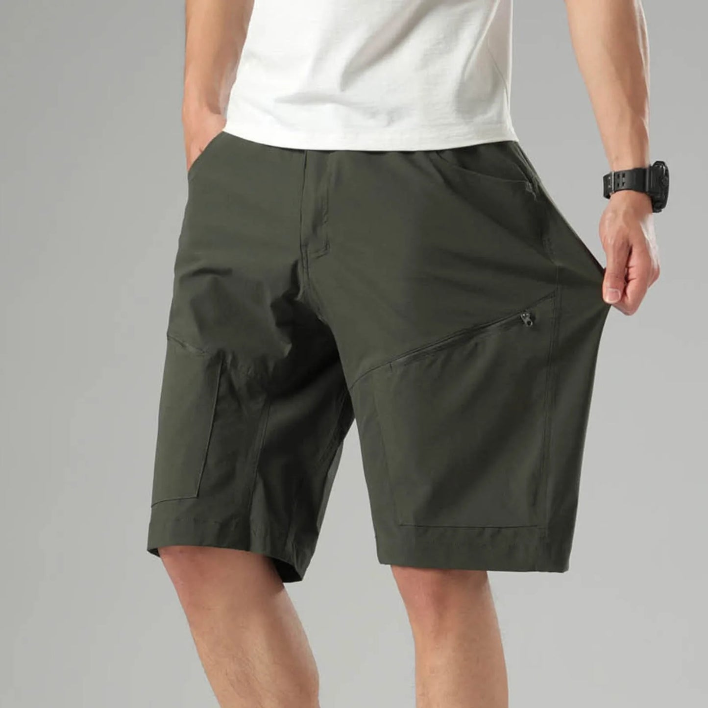 Mens Hiking Cargo Shorts Outdoor Athletic Short Travel/Fishing Athletic Short For Men With Multi-pocket Shorts Men