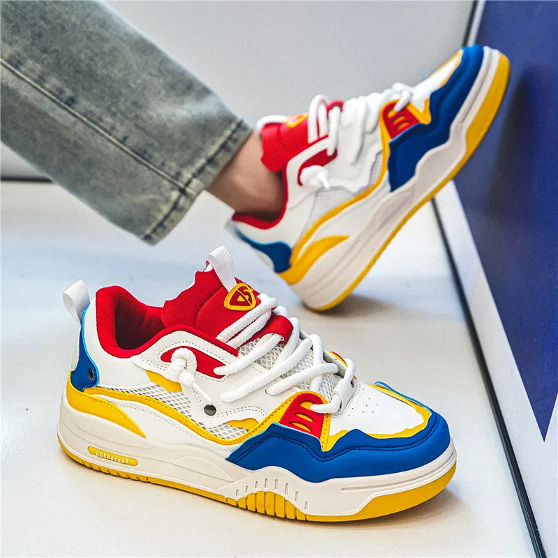 Men's shoes four seasons of the new style students/retro platform leisure sports shoes