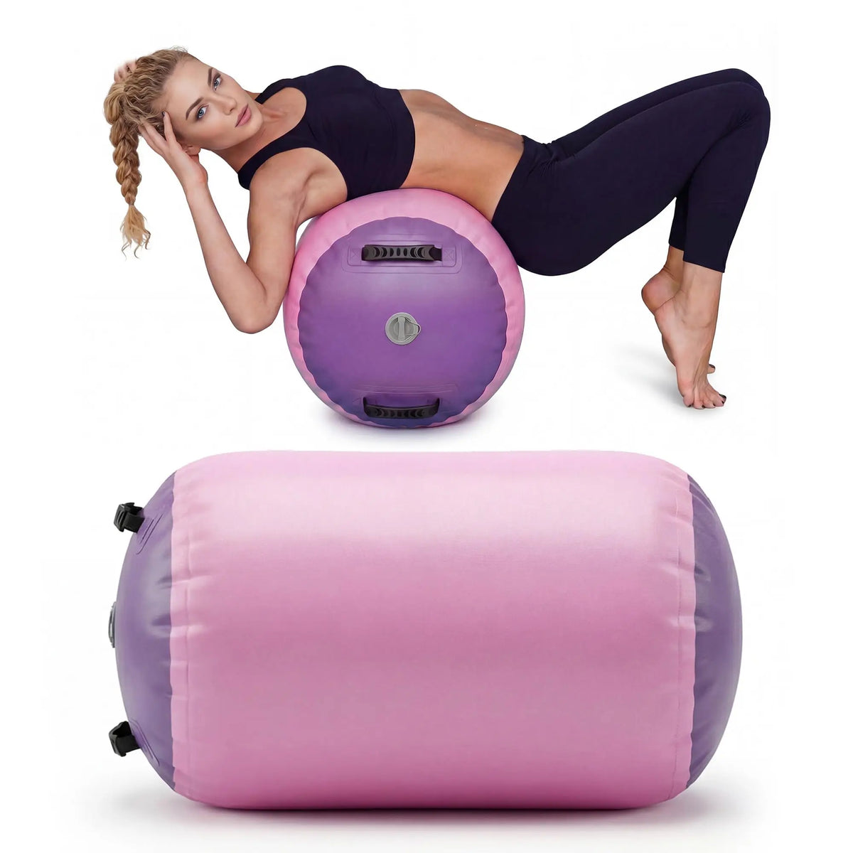 Inflatable Gymnastics Air Roller Barrel Gymnastics Air Roller/Air Barrel Inflatable Tumbling Mat Tumble Track Mat Gymnastic