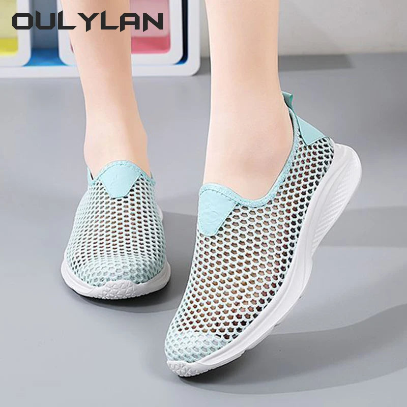 Lightweight Shoe Women's Shoes Summer Breathable Thin Mesh/Casual Shoes Soft Soled Sneakers Women Shoes