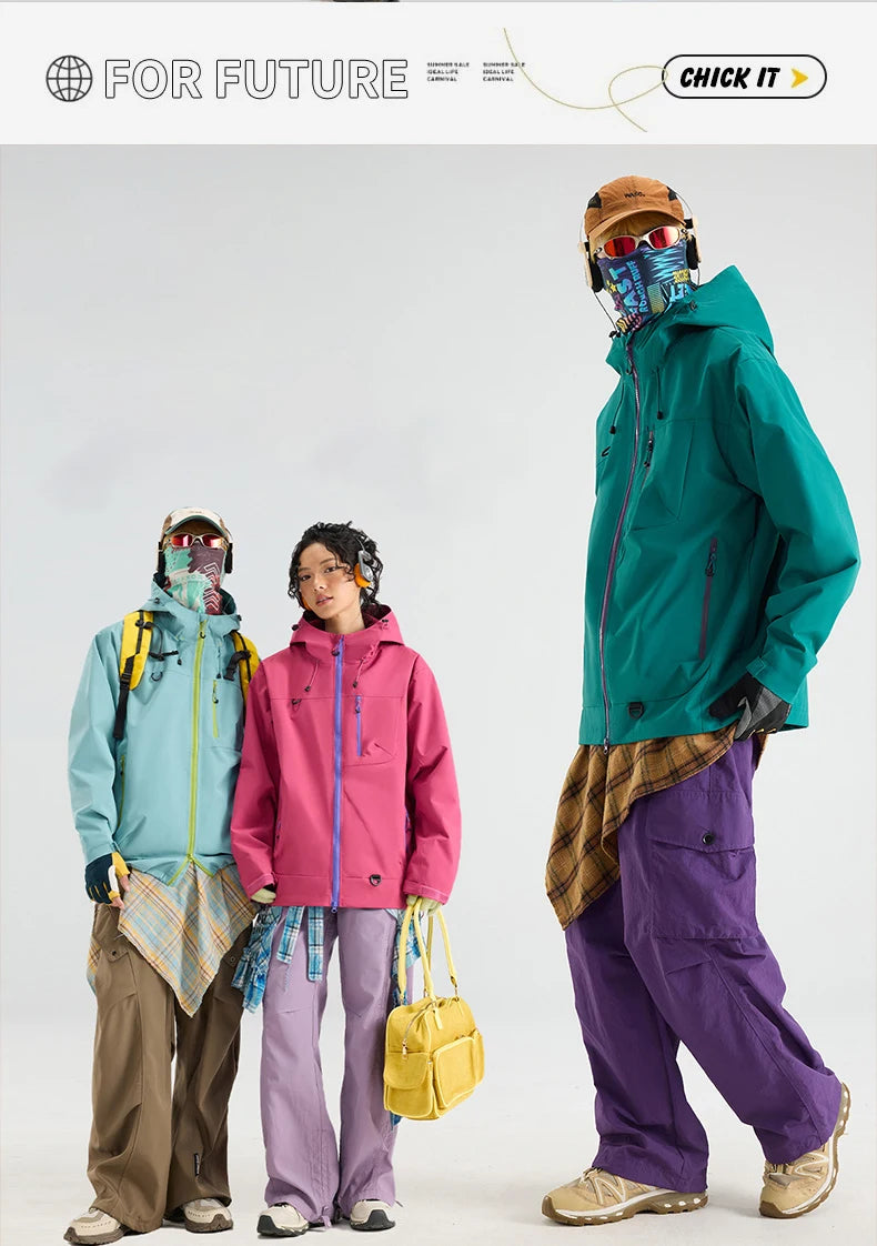 Autumn Sports Jacket Waterproof Windproof Jacket Men Women Outdoor/Sports Hiking Running Mountaineering Hooded Casual Sport Coat