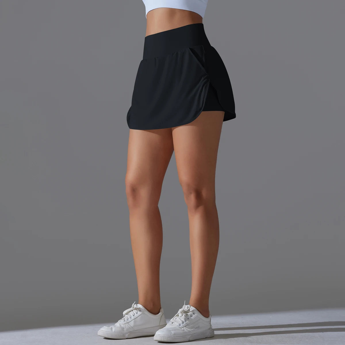 Outdoor Sports Yoga Skirt Badminton Tennis Skirt High Waist/Breathable Sweat Skirt Active Athletic Yoga Fitness Skirt Short