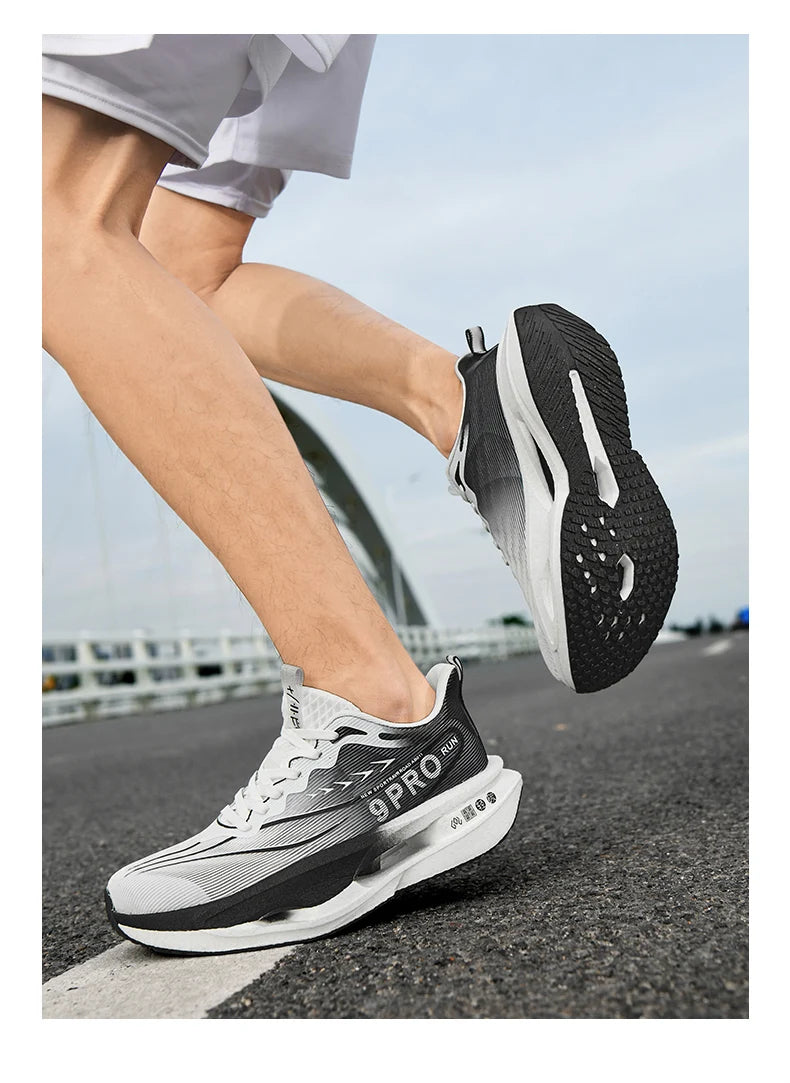 Men Running Shoes Cushion Stable Lightweight Sport Shoes Mesh Breathable/Casual Sneakers Women Non-slip Outdoor Athletic Shoes