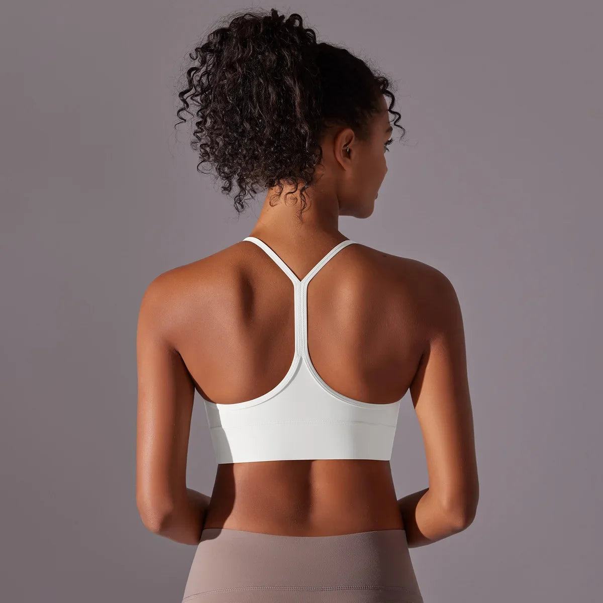 Women Sport Bra Fitness Yoga Top Underwear Soft Y Line Back Running/Gym Crop Top Workout Bra With Chest Pad Push Up Yoga Bra